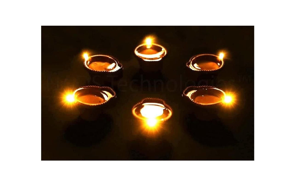 Eco-Friendly LED Water Sensor Diyas | Long-Lasting Glow (Pack of 6/12/18/24)